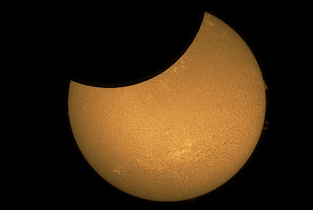 Partielle Sonnenfinsternis mit der Klasse 3a der Grundschule Petershausen